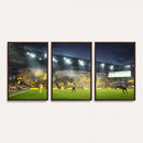 Columbus Crew Stadium Match Triple Canvas Wall Art - Dynamic