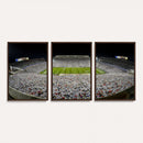 Beaver Stadium Night Game Triple Canvas Wall Art - Penn