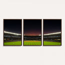 Yankee Stadium Night Game Triple Canvas, Yankee Stadium