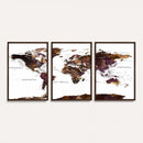 World Map Canvas Print – Detailed Map of the World Wall Art