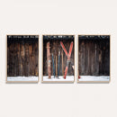 Vintage Ski Gear Canvas Print, Vintage Ski Gear Against