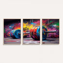 Abstract Graffiti Barbell Canvas Wall Art – Urban Fitness