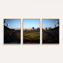 PNC Park Evening Game Triple Canvas Wall Art - Pittsburgh