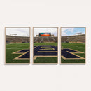 Notre Dame Stadium Giclee Canvas Print | Triptych Wall Art