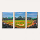 Wrigley Field Chicago Cubs Panoramic Canvas Print –