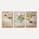 Personalized World Map Canvas Print – Colorful Watercolor