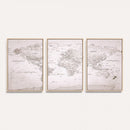 World Map Canvas Print – Detailed Map of the World Wall Art