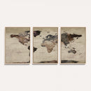 World Map Canvas Print – Detailed Map of the World Adventure