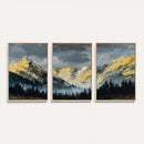 Abstract Mountain Wall Art Canvas Print Modern Landscape Painting Print