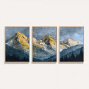 Abstract Mountain Wall Art Canvas Print Modern Landscape Painting Print