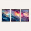 Colorful Abstract Canvas Wall Art Print, Vibrant Popup Color Art Print