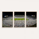 Beaver Stadium Night Game Triple Canvas Wall Art - Penn
