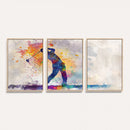 Watercolor Golf Swing Wall Art Canvas Print | Vibrant