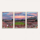 Carter-Finley Stadium Art Sunset Game Triple Canvas Wall Art