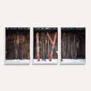 Vintage Ski Gear Canvas Print, Vintage Ski Gear Against