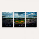 3-Panel Kauffman Stadium Wall Art Print | Large Kansas City