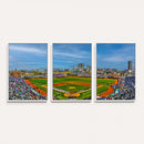 Wrigley Field Chicago Cubs Panoramic Canvas Print –