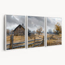 Rustic Autumn Farmhouse Wall Art Canvas Print – Serene