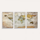 Personalized World Map Canvas Print – Colorful Watercolor