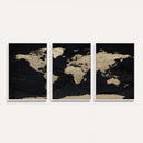 World Map Wall Art Print – Detailed Map of the World Wall