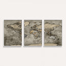 World Map Canvas Print – Detailed Map of the World Wall Art