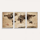 World Map Wall Art Canvas Print