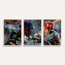 Graffiti Baseball Player Street Art Wall Art Canvas Print