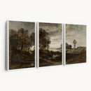 Adolf Dressler Landscape of the Oder River Wall Art Canvas