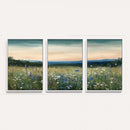 Wildflower Meadow Oil Painting Canvas — Daisy Lavender