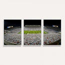 Beaver Stadium Night Game Triple Canvas Wall Art - Penn