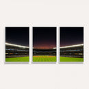 Yankee Stadium Night Game Triple Canvas, Yankee Stadium