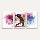 Colorful Golfer Swing Wall Art Canvas Print - Ready to Hang,