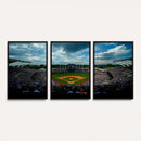 3-Panel Kauffman Stadium Wall Art Print | Large Kansas City