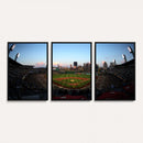 PNC Park Evening Game Triple Canvas Wall Art - Pittsburgh