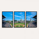 Wrigley Field Chicago Cubs Panoramic Art Multi-Piece Canvas