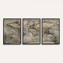 World Map Canvas Print – Detailed Map of the World Wall Art