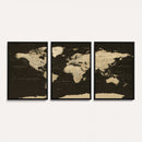 World Map Canvas Print – Framed World Map Wall Art for