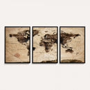 World Map Wall Art Canvas Print