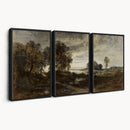 Adolf Dressler Landscape of the Oder River Wall Art Canvas