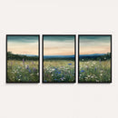 Wildflower Meadow Oil Painting Canvas — Daisy Lavender