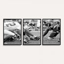 American Football Player Wall Art Canvas Print