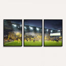Columbus Crew Stadium Match Triple Canvas Wall Art - Dynamic