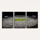 Beaver Stadium Night Game Triple Canvas Wall Art - Penn