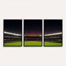 Yankee Stadium Night Game Triple Canvas, Yankee Stadium