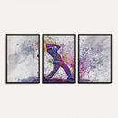 Watercolor Golf Swing Wall Art Canvas Print | Vibrant