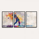 Watercolor Golf Swing Wall Art Canvas Print | Vibrant
