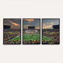 University of Michigan Wolverines Print Canvas, Football