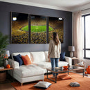 Stadium in Michigan Wall Art Canvas Print, Framed American
