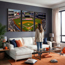 Yankee Stadium New York Wall Art Print | 3-Panel Canvas