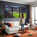 Tottenham Hotspur Stadium Canvas Print, Match Day Triple